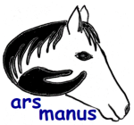arsmanus-Logo / Pferdekopf mit Hand