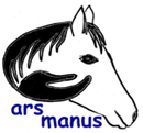 arsmanus-Logo / Pferdekopf mit Hand