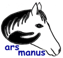 arsmanus-Logo / Pferdekopf mit Hand